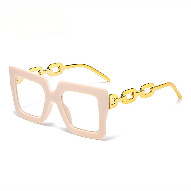 📦📦Lastday 70%OFF-Women’s Oversized Square Chain Reading Glasses(1set-6pcs)