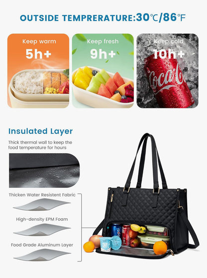 🤩🤩Stylish 3 in 1 Classic Tote Bag (With Matching Wallet) 15.6"