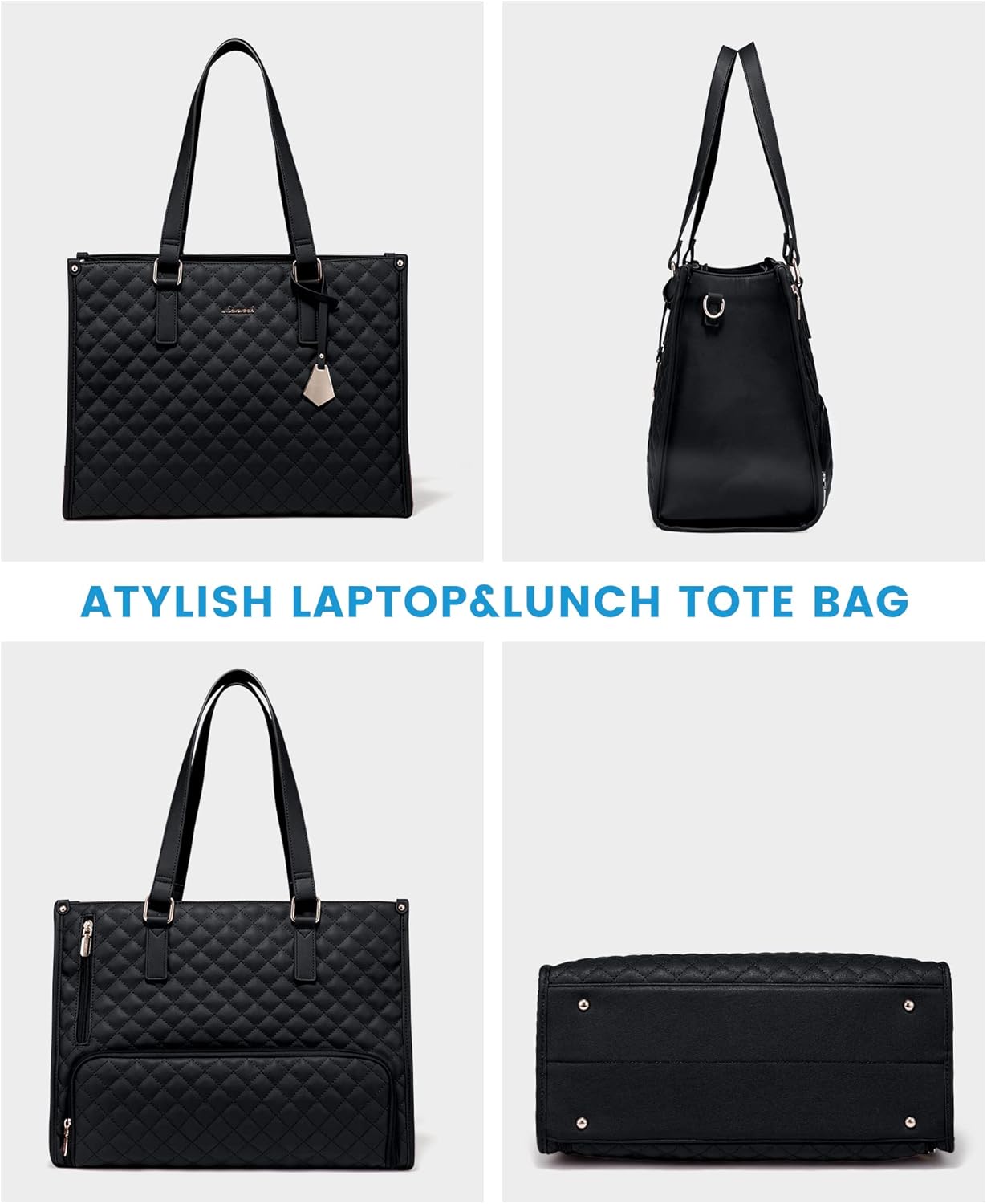 🤩🤩Stylish 3 in 1 Classic Tote Bag (With Matching Wallet) 15.6"