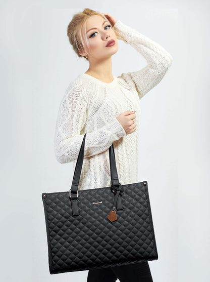 🤩🤩Stylish 3 in 1 Classic Tote Bag (With Matching Wallet) 15.6"