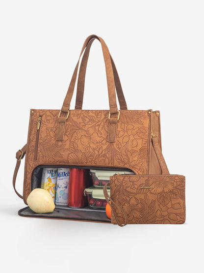 🤩🤩Stylish 3 in 1 Classic Tote Bag (With Matching Wallet) 15.6"