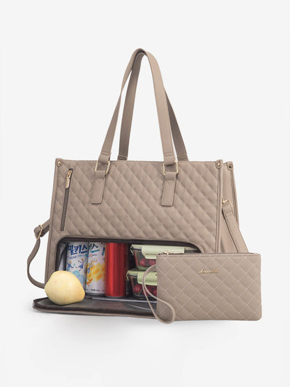 🤩🤩Stylish 3 in 1 Classic Tote Bag (With Matching Wallet) 15.6"