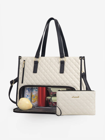 🤩🤩Stylish 3 in 1 Classic Tote Bag (With Matching Wallet) 15.6"