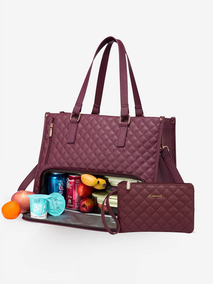 🤩🤩Stylish 3 in 1 Classic Tote Bag (With Matching Wallet) 15.6"