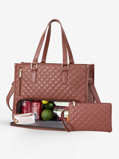 🤩🤩Stylish 3 in 1 Classic Tote Bag (With Matching Wallet) 15.6"