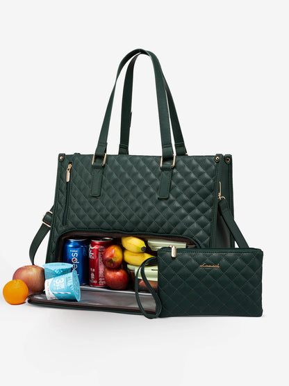 🤩🤩Stylish 3 in 1 Classic Tote Bag (With Matching Wallet) 15.6"