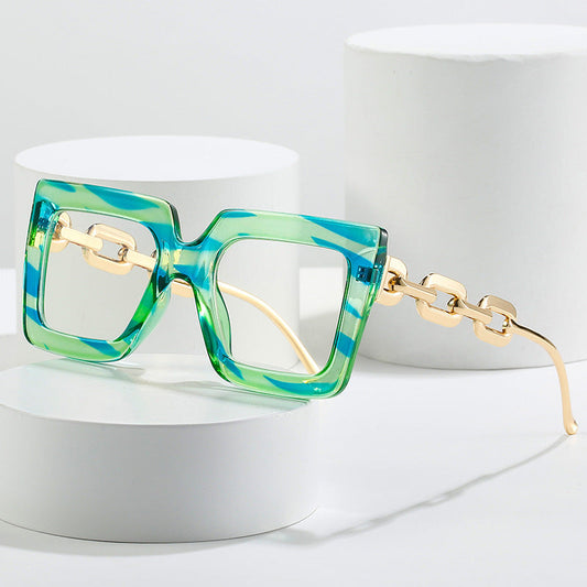 📦📦Lastday 70%OFF-Women’s Oversized Square Chain Reading Glasses(1set-6pcs)