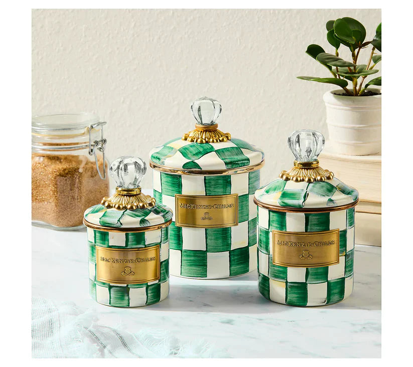 🎉Limited Time Promotion🛒Buy 2 Get 1 Free🎁MacKenzie- Childs Set of 3 Enamel Canisters