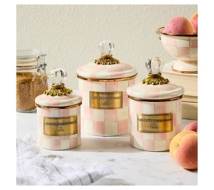 🎉Limited Time Promotion🛒Buy 2 Get 1 Free🎁MacKenzie- Childs Set of 3 Enamel Canisters