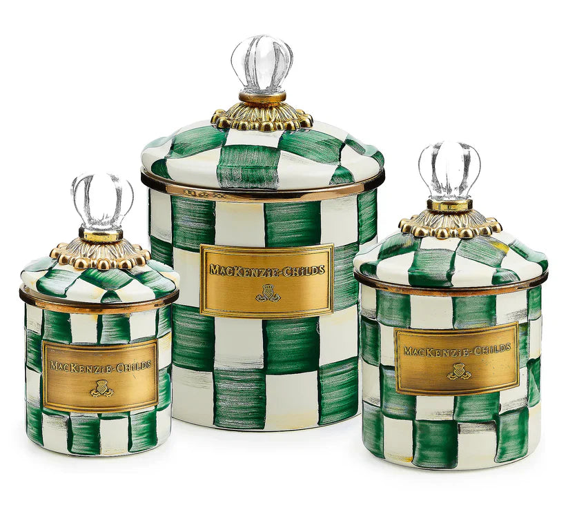 🎉Limited Time Promotion🛒Buy 2 Get 1 Free🎁MacKenzie- Childs Set of 3 Enamel Canisters
