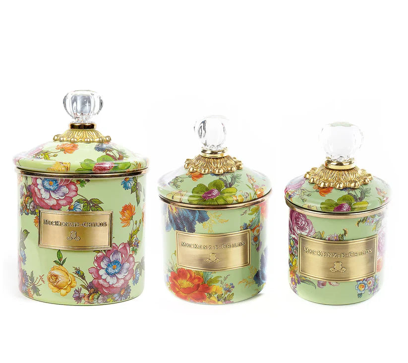 🎉Limited Time Promotion🛒Buy 2 Get 1 Free🎁MacKenzie- Childs Set of 3 Enamel Canisters