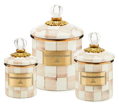 🎉Limited Time Promotion🛒Buy 2 Get 1 Free🎁MacKenzie- Childs Set of 3 Enamel Canisters