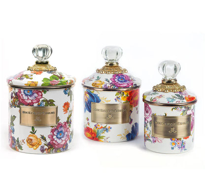 🎉Limited Time Promotion🛒Buy 2 Get 1 Free🎁MacKenzie- Childs Set of 3 Enamel Canisters