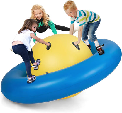 💥 Clearance Sale 🎉 8FT Inflatable Dome Rocker 🌈 Kids Seesaw Toy (250LBS) 🧒👧