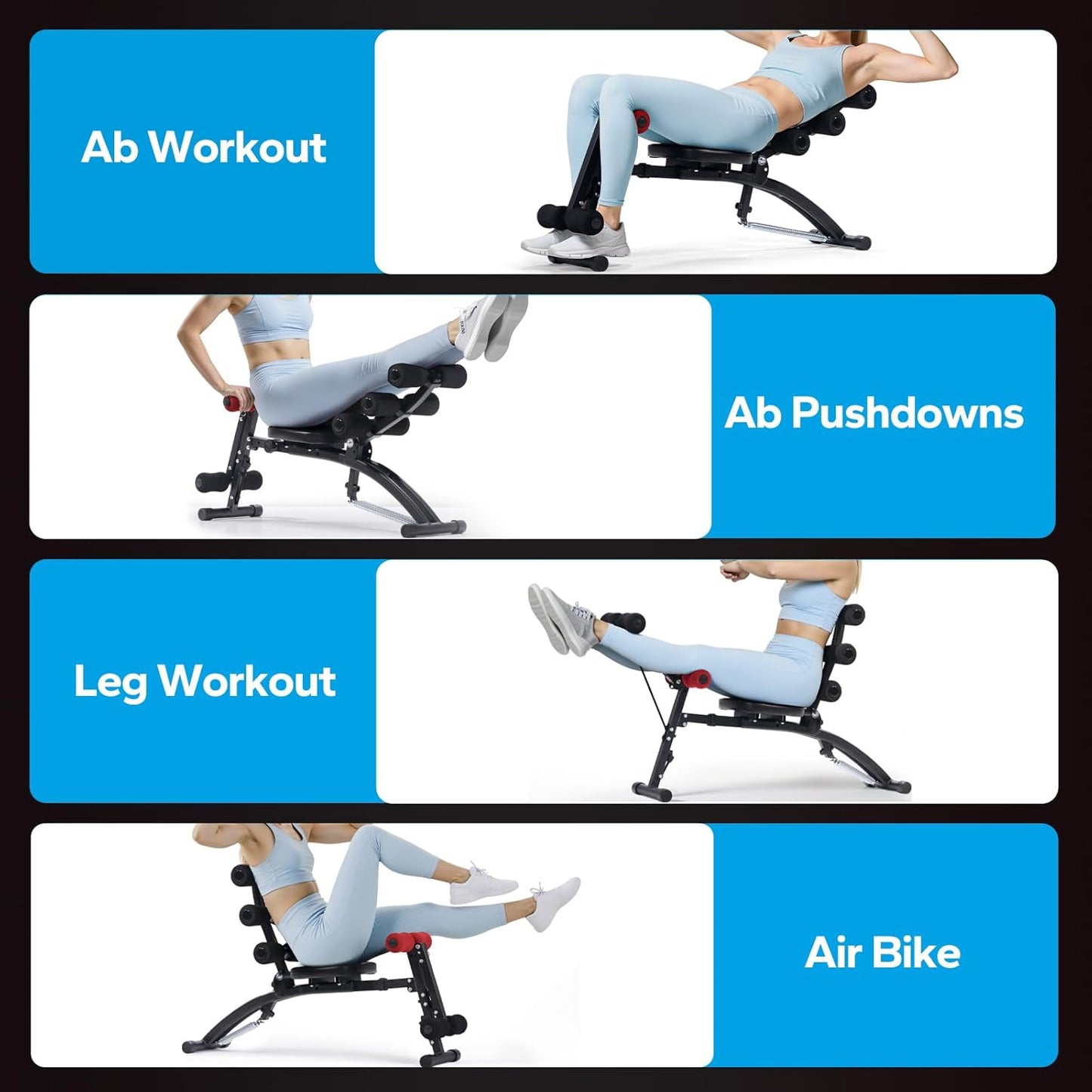 🚀MERACH Adjustable Ab Machine ✨ 300LBS | Home Gym Limited Offer