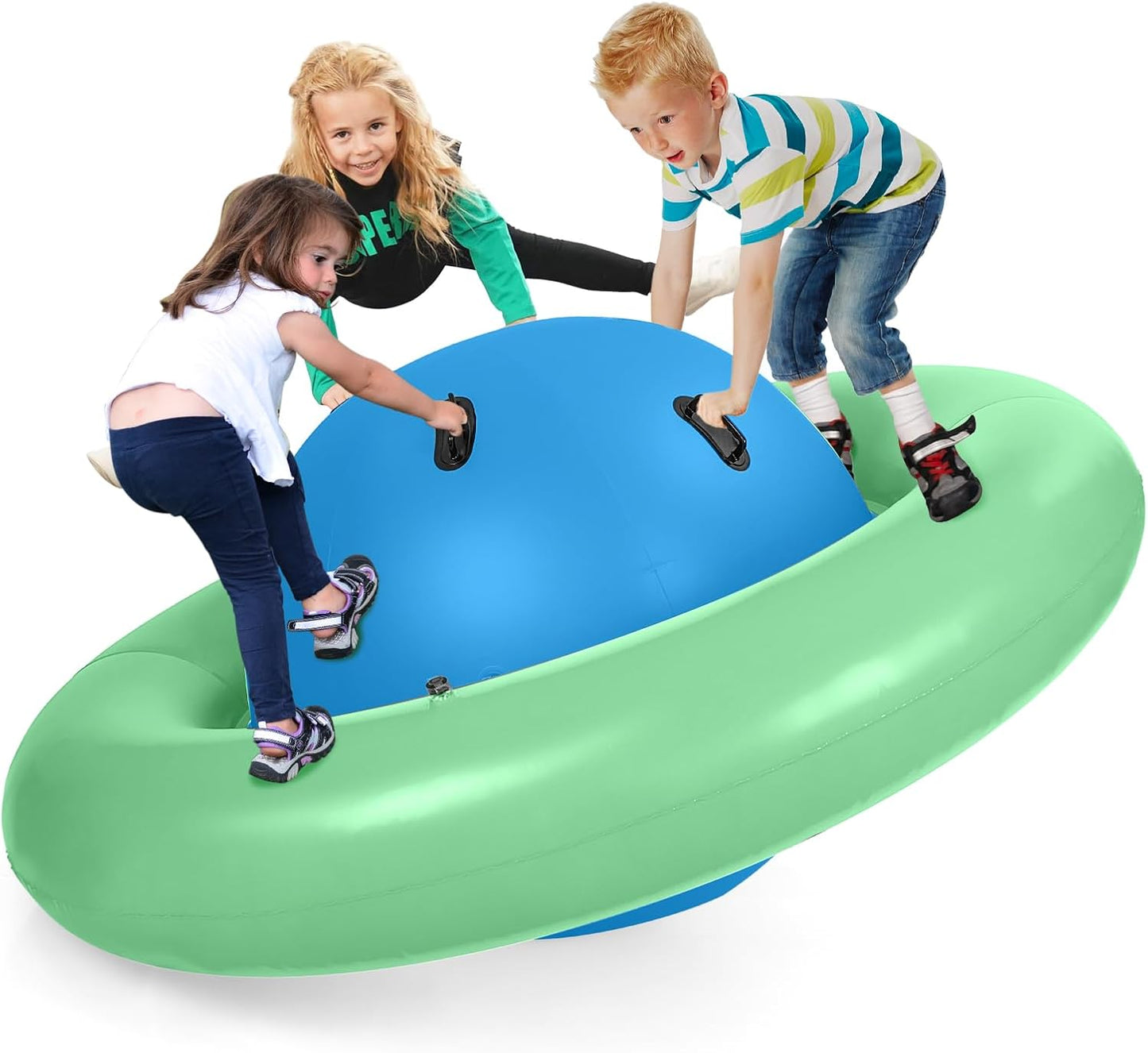 💥 Clearance Sale 🎉 8FT Inflatable Dome Rocker 🌈 Kids Seesaw Toy (250LBS) 🧒👧
