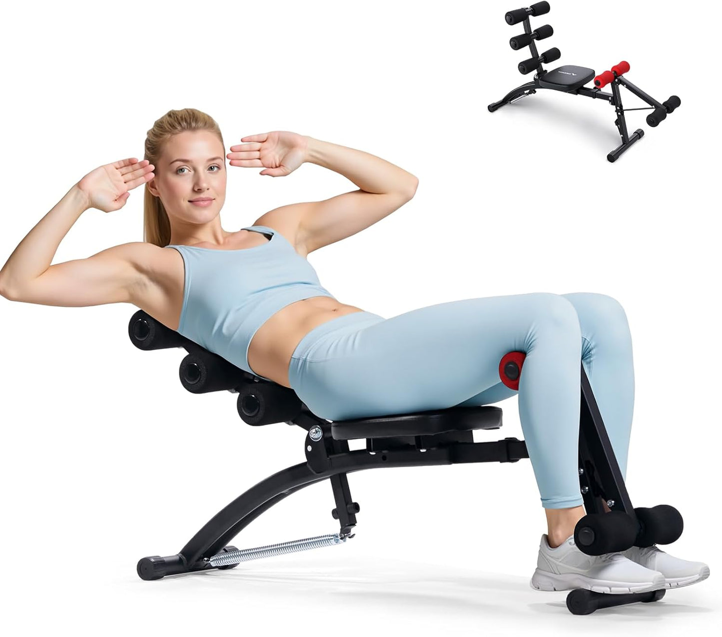 🚀MERACH Adjustable Ab Machine ✨ 300LBS | Home Gym Limited Offer