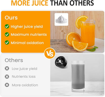 💥 Clearance Sale 🍊 Automatic Citrus Juicer ⚡ 100W Electric Orange & Lemon Squeezer 🧃 Easy Clean (US Plug)