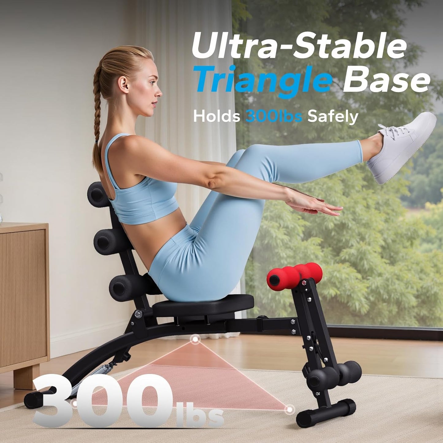 🚀MERACH Adjustable Ab Machine ✨ 300LBS | Home Gym Limited Offer