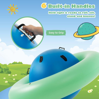 💥 Clearance Sale 🎉 8FT Inflatable Dome Rocker 🌈 Kids Seesaw Toy (250LBS) 🧒👧