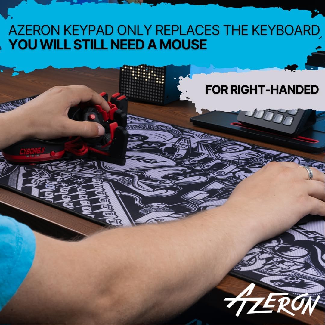 💥 Clearance Sale 🔴 Gaming Keypad 30-Key Programmable One-Hand Keyboard ⚡ Cyborg II Compact