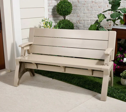 💥Clearance Sale 🪑 Convert-a-Bench Gen II XL 🔄 Bench-to-Table Patio Furniture 🌿 Modern Outdoor Design