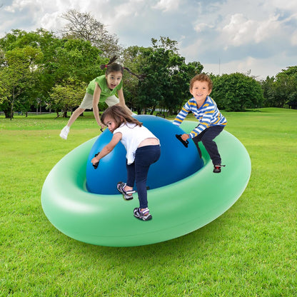 💥 Clearance Sale 🎉 8FT Inflatable Dome Rocker 🌈 Kids Seesaw Toy (250LBS) 🧒👧