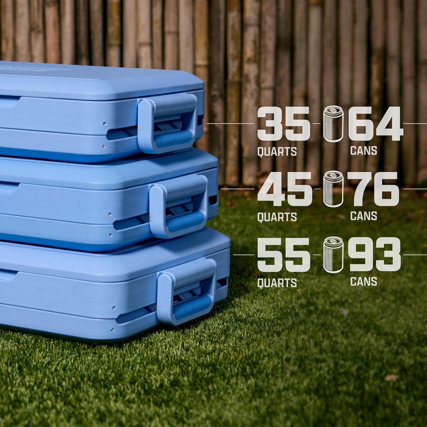 💥 Clearance Sale 💥 Collapsible Hard Cooler ❄️✨ 45-Quart Portable Cooler with Waterproof Liner 🧊