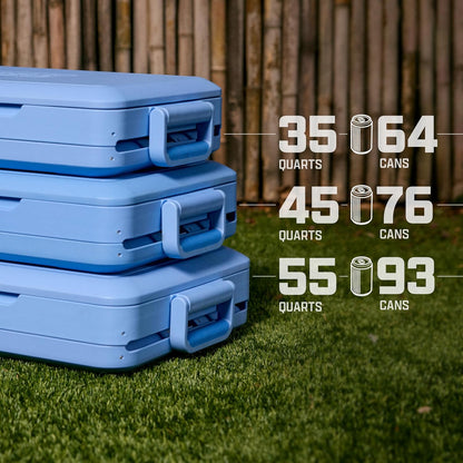 💥 Clearance Sale 💥 Collapsible Hard Cooler ❄️✨ 45-Quart Portable Cooler with Waterproof Liner 🧊