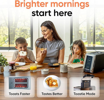 📦📦High-end quality🌟[Clearance sale]Smart Toaster with Touchscreen – Choose from 40+ Bread Types, 7 Browning Levels, & Toastie Press Mode