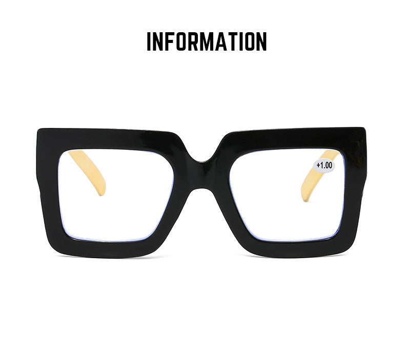 📦📦Lastday 70%OFF-Women’s Oversized Square Chain Reading Glasses(1set-6pcs)