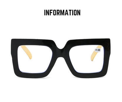 📦📦Lastday 70%OFF-Women’s Oversized Square Chain Reading Glasses(1set-6pcs)