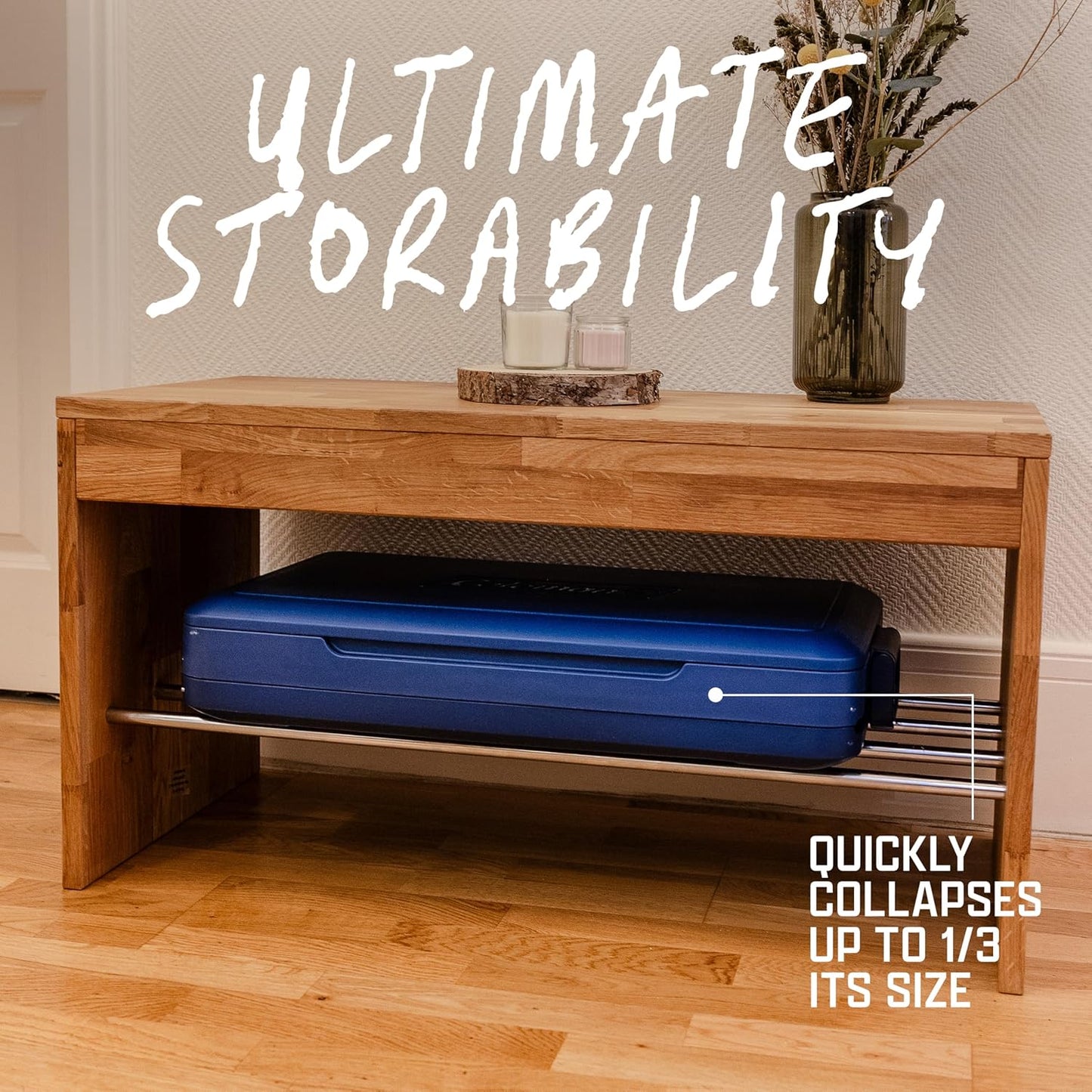 💥 Clearance Sale 💥 Collapsible Hard Cooler ❄️✨ 45-Quart Portable Cooler with Waterproof Liner 🧊