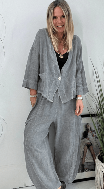 🤩🤩2026 New Arrivals Women's Summer Daily Casual Breathable Linen Suit(Buy 2 Free Shipping)