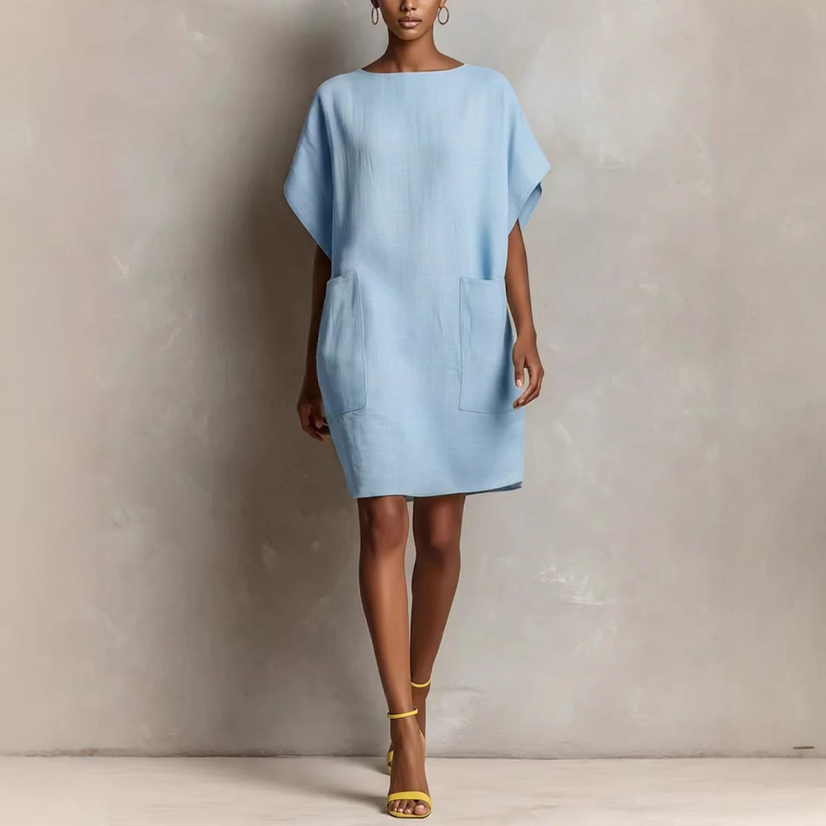 📦📦Mother's Day Sale 49% Off ⏰Effortless Linen-Blend Shift Dress