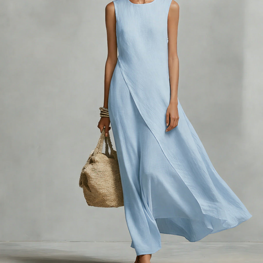 📦📦Mother's Day Sale 49% Off ⏰Sleeveless Asymmetrical Linen Maxi Dress