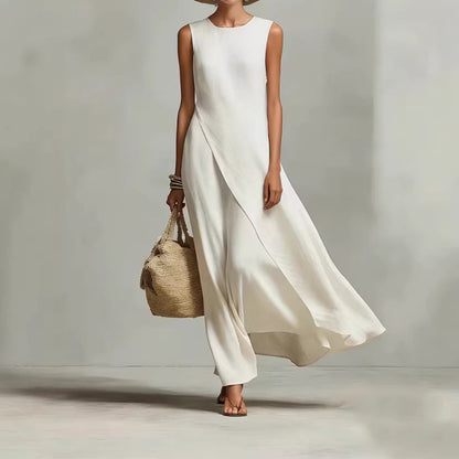 📦📦Mother's Day Sale 49% Off ⏰Sleeveless Asymmetrical Linen Maxi Dress