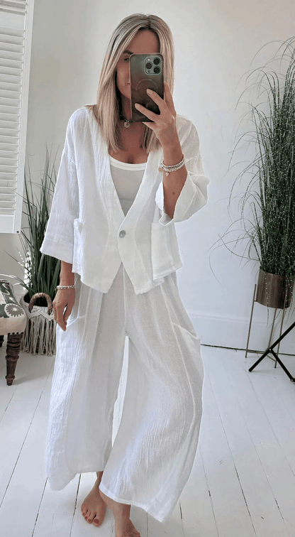 🤩🤩2026 New Arrivals Women's Summer Daily Casual Breathable Linen Suit(Buy 2 Free Shipping)