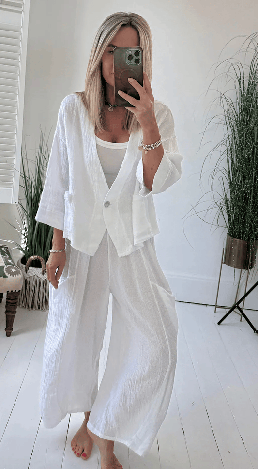 🤩🤩2026 New Arrivals Women's Summer Daily Casual Breathable Linen Suit(Buy 2 Free Shipping)