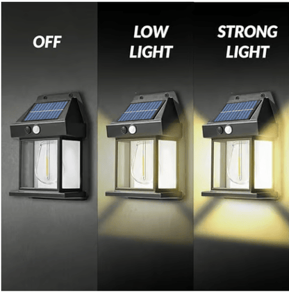 🔥☀️ Solar Wall Lights - Vintage Edison Style with Smart Motion Sensor! ☀️