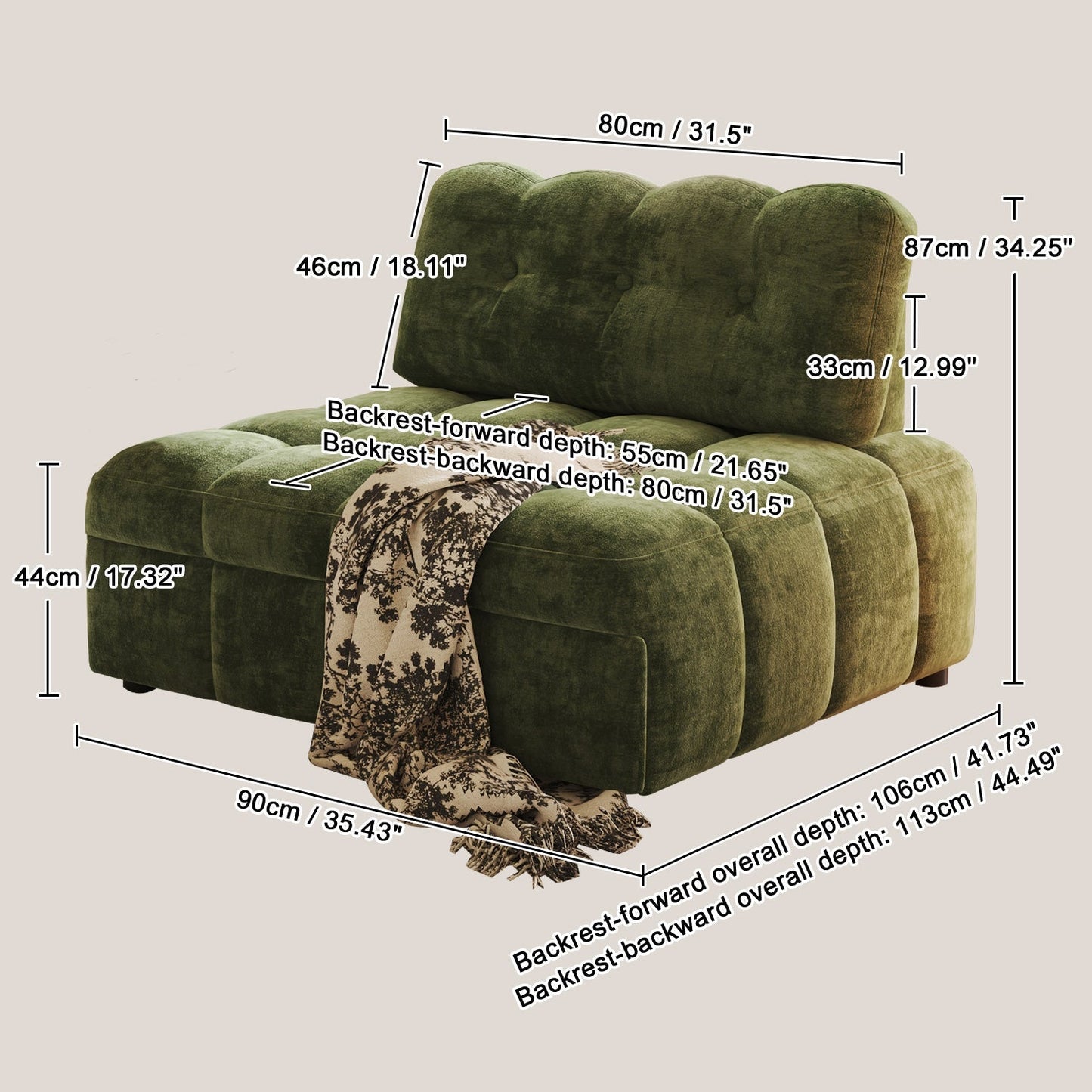 📦📦 Factory direct salese💥Multifunctional 3-in-1 Convertible Armchair – Sofa, Lounge Chair & Bed