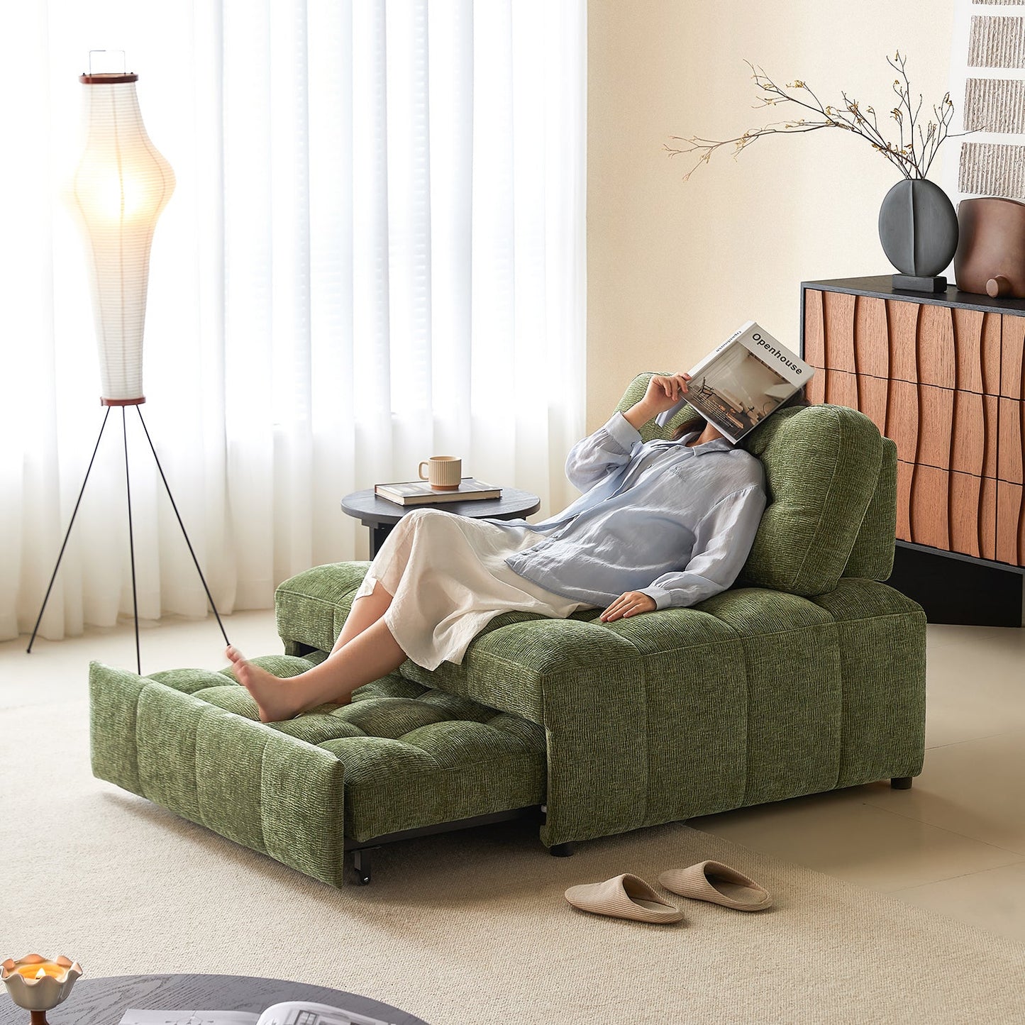 📦📦 Factory direct salese💥Multifunctional 3-in-1 Convertible Armchair – Sofa, Lounge Chair & Bed