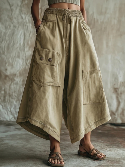 📦📦LAST DAY SAVE 49% ⏰Casual Cozy Cargo Pocket Extra-wide Leg Pants