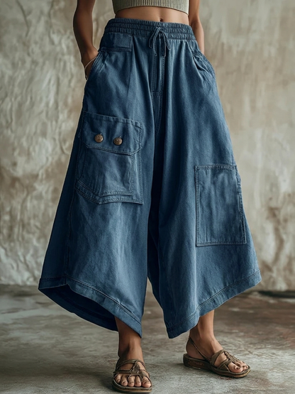 📦📦LAST DAY SAVE 49% ⏰Casual Cozy Cargo Pocket Extra-wide Leg Pants