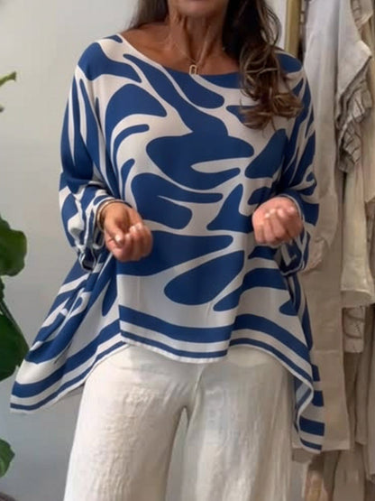 💝💝Loose-fitting Casual Printed Chiffon Top