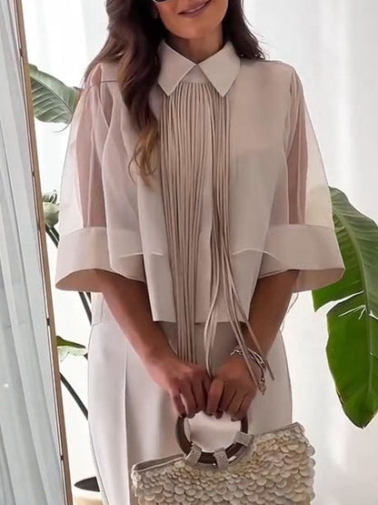 Women's Effortlessly Stylish Double-layered Sheer Set
