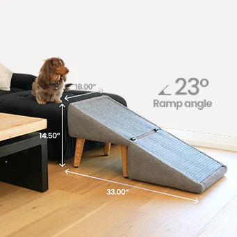 🐶2-in-1 Convertible Wooden Home Step Stool Dog Ramp Stairs