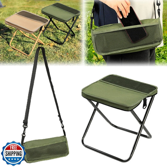 🤩🤩Portable Foldable Backpack Stool,Tiny Foldable Stool which can Turned Into a