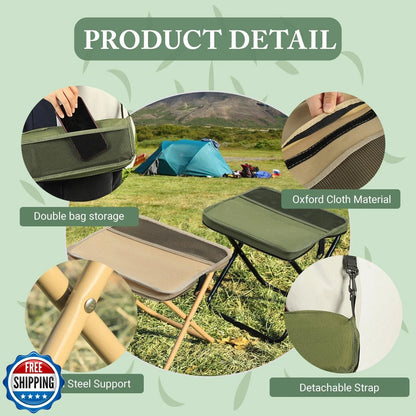 🤩🤩Portable Foldable Backpack Stool,Tiny Foldable Stool which can Turned Into a