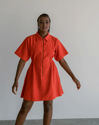 🤩🤩Utility Cinched Zip Dress (Buy 2 Free Shipping)